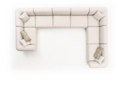 Sofa U-shape Living room Luxury Living landscape Design Upholstery Corner sofa Furniture